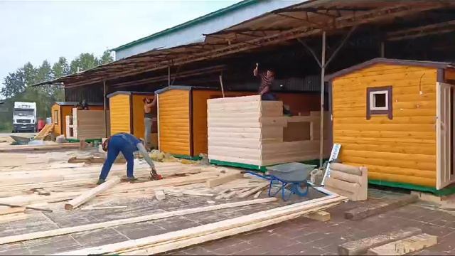 Изготовление мобильных бань под ключ с доставкой по Москве