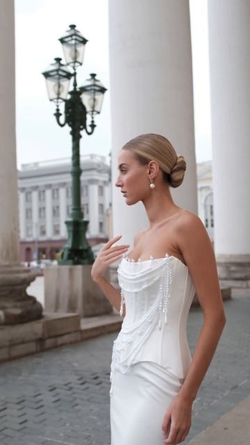 Свадебное платье Орхидея из коллекции «Цветочная феерия» 2025 от бренда Anna Kuznetcova