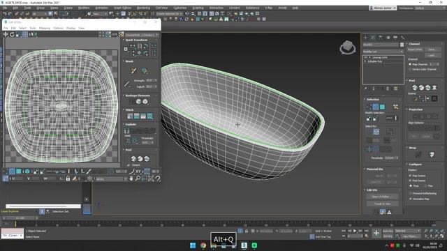 16.2 - Mesh optimization and Unwrap UVW mapping смотреть онлайн