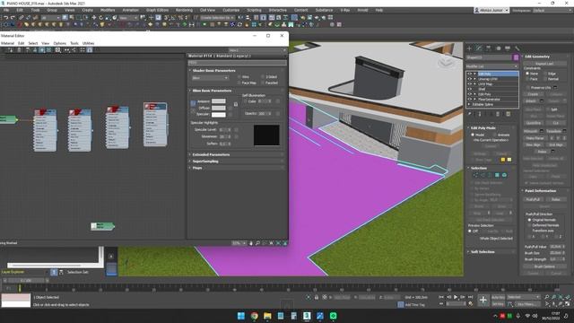13.21 - Adjusting facade floor and pool area material смотреть онлайн