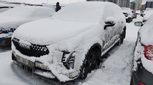 Едем по льду на Хавал Джолион. Как рулится авто на дороге с шинами Нордман 8