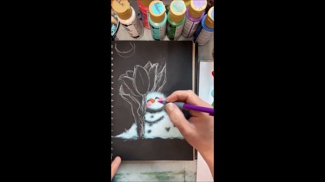 Spring Snowman demo by Holly Hanley смотреть онлайн
