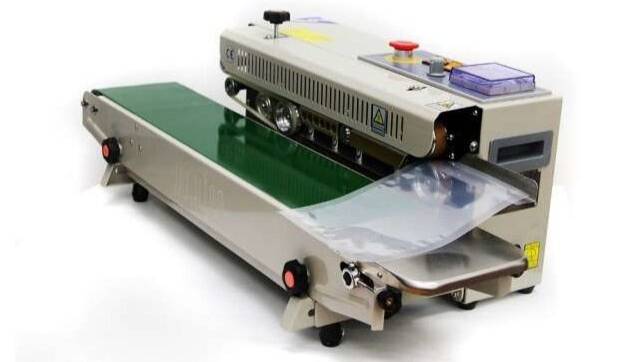 Конвейерный роликовый запайщик пакетов FRВ смотреть онлайн