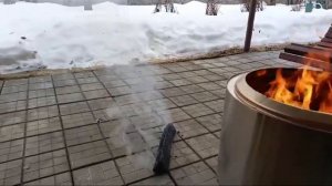 Демонстрация бездымного очага.