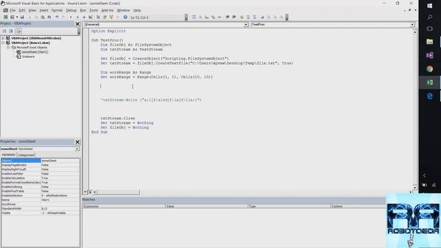 Погружение в VBA - Курс| Урок 18 | Выгрузка в TXT, CSV текстовый файл | FileSystemObject | Excel+VBA смотреть онлайн