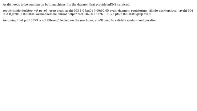 Can not ssh into ubuntu server using ＜servername＞.local (on one server but not the other) смотреть онлайн