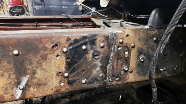 Ремонт рамы газон 3309