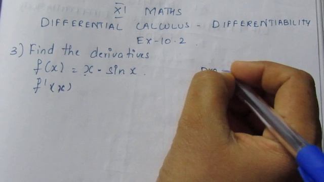 TN CLASS 11 MATHS DIFFERENTIAL CALCULUS DIFFERENTIABILITY EX 10.2 SUM 3 смотреть онлайн