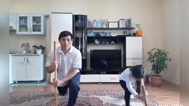 Спорттық таяқшамен орындалатын жаттығулар (Упражнения со спортивной палкой) смотреть онлайн