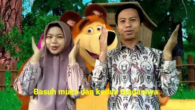 Belajar Wudhu pake Lagu Masha and The Bear смотреть онлайн