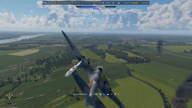 War Thunder_Удачный воздушный бой на ТИС МА смотреть онлайн