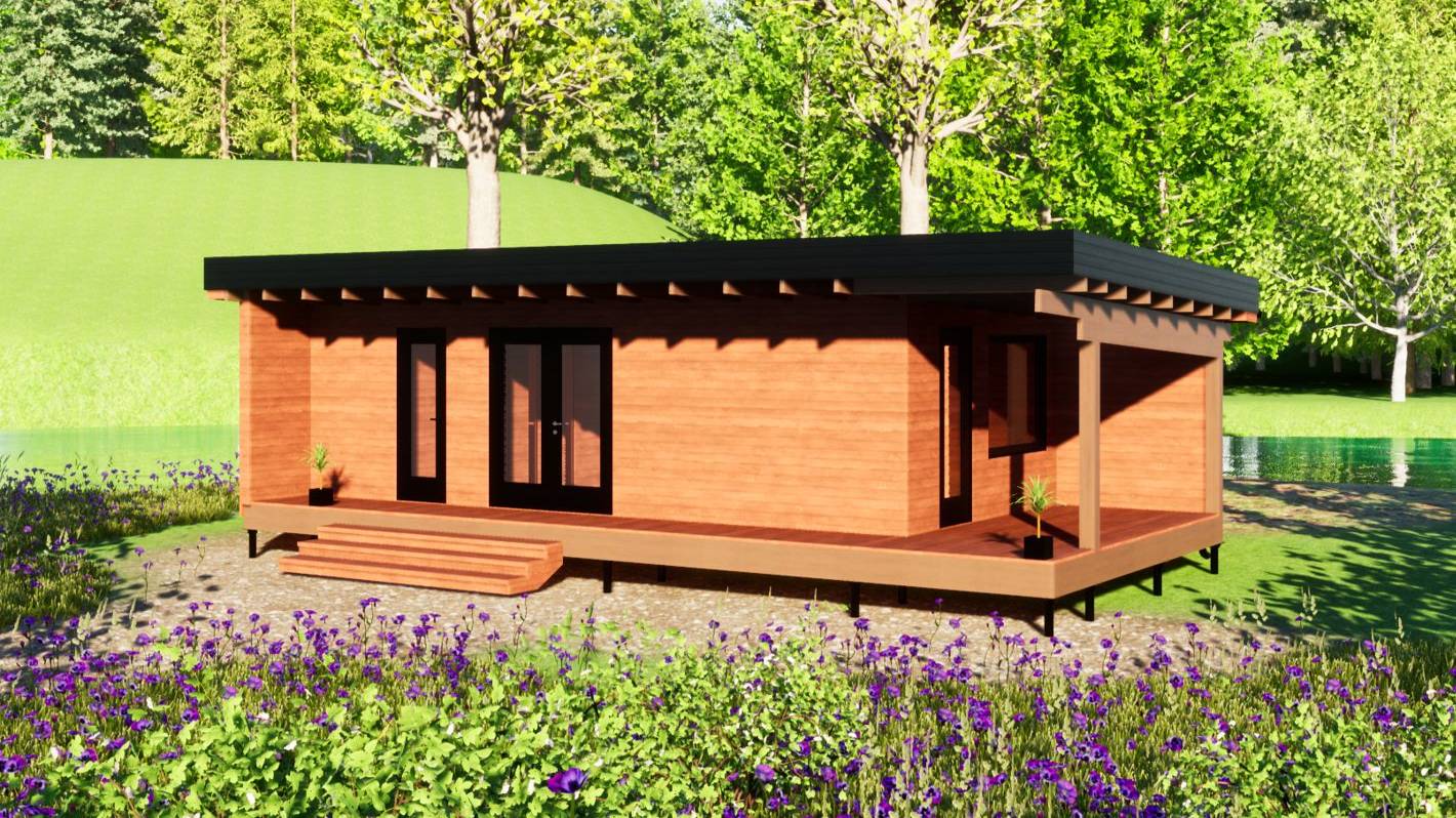 Проект каркасной бани 4х8.5 с комнатой отдыха и террасой. Альбом конструктивных решений смотреть онлайн