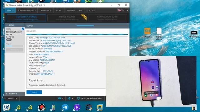 Samsung A54 a546e imei repair / root magisk and patch certificate смотреть онлайн