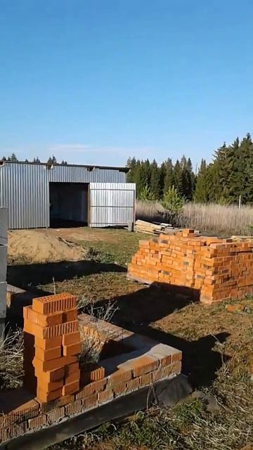 Стройка дома 5 на 6 . Своими руками . 1. смотреть онлайн