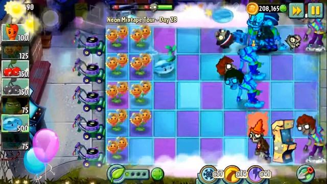Plants vs zombies 2 - Neon Mixtape Tour - Side B - Day 28 смотреть онлайн