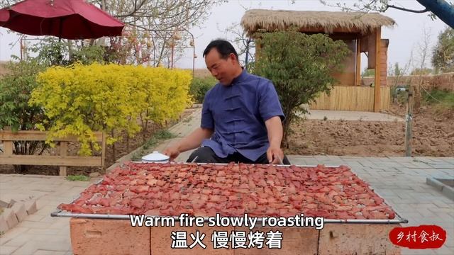 How To Make The Most Delicious Pork Jerky! Air-dried, Roasted and Steamed! | Uncle Rural Gourmet смотреть онлайн