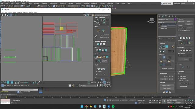 13.7 - Unwrap UVW and Cabinet ID Separation 2 - 3 doors смотреть онлайн