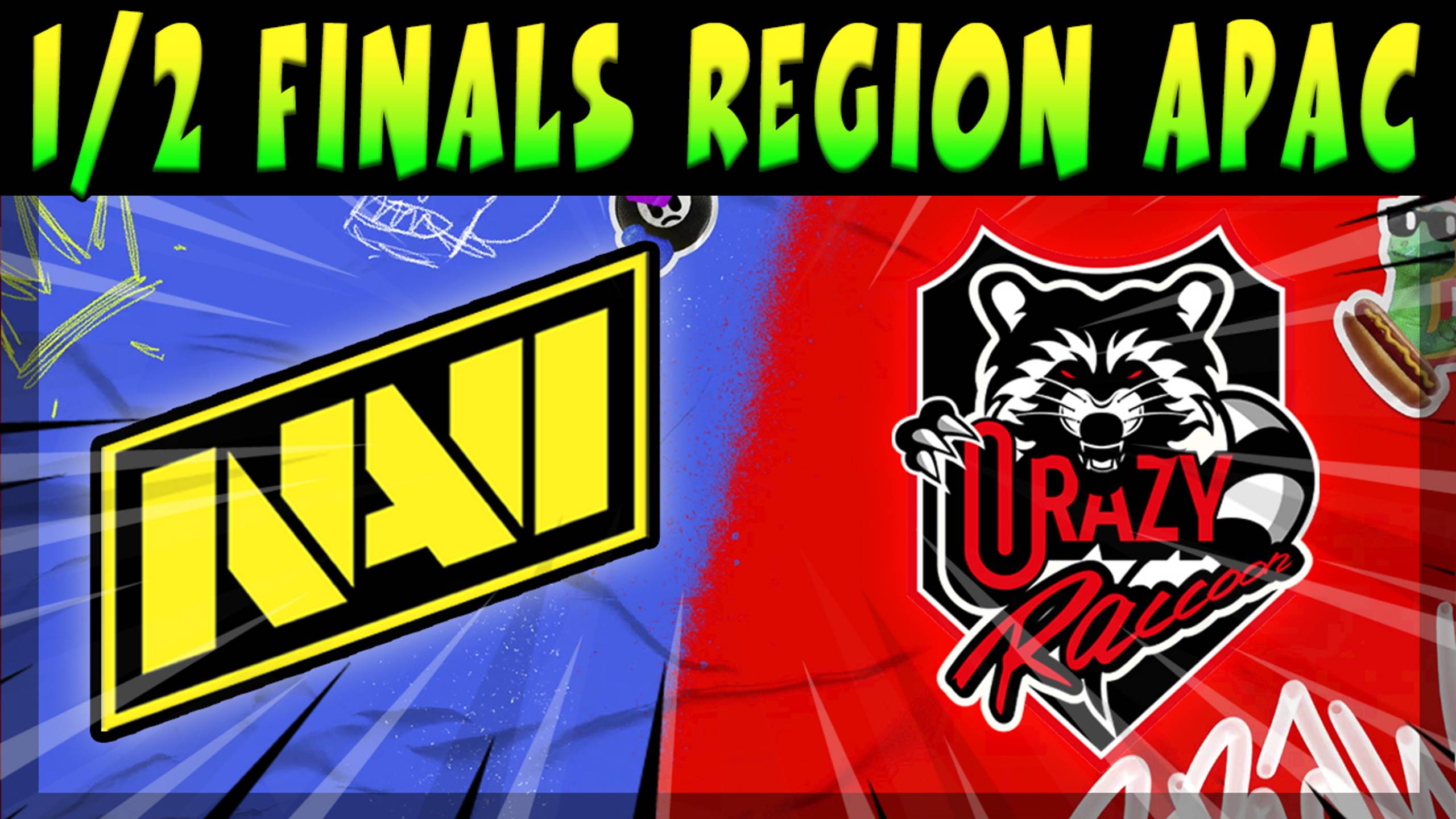 1/2 ФИНАЛА РЕГИОНА APAC CRAZY RACCOON Vs NAVI