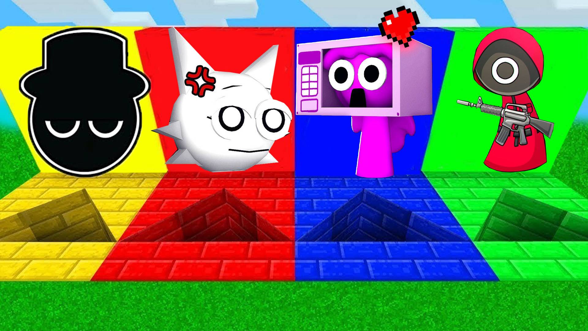 ВЫБЕРИ ПРАВИЛЬНЫЙ ТРЕУГОЛЬНЫЙ ПОРТАЛ ВСЕ СПРУНКИ ВЫЖИВАЮТ В МАЙНКРАФТ смотреть онлайн