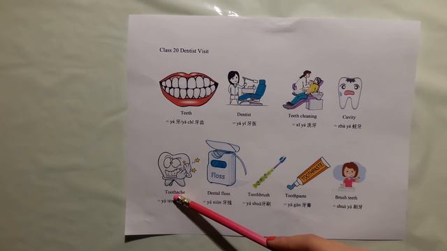 Mandarin Chinese Class 20 Dentist Visit Pictures смотреть онлайн