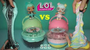 DIY ЛОЛ Сюрприз Слайм Челлендж LOL Surprise Bon Bon VS Troublemaker  Slime Challenge