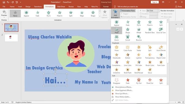 Tutorial Membuat CV Motion Graphic di PowerPoint Part 1 смотреть онлайн