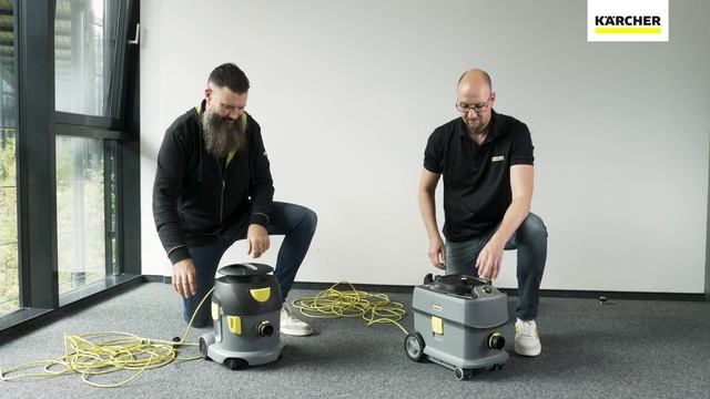 Обновленная версия профессионального пылесоса сухой уборки Kärcher T 10/1 смотреть онлайн