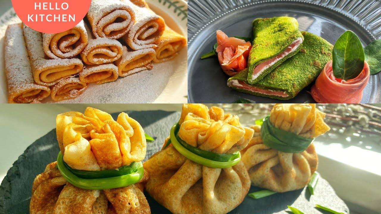 Три Вкуснейших Рецепта Блинов | Блины на молоке рецепт на Масленицу смотреть онлайн