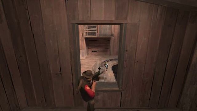TF2 - Market Gardener through a window on Hightower смотреть онлайн