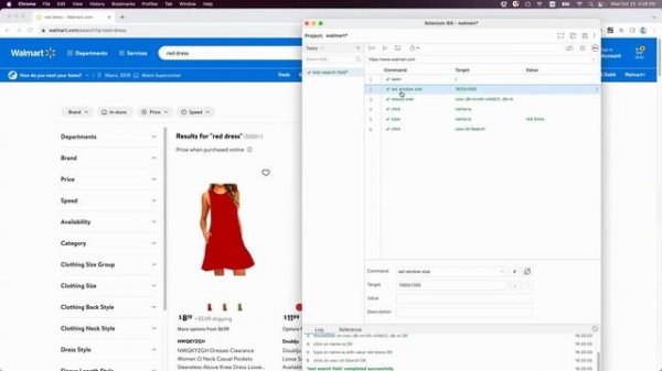 Урок 6. Selenium IDE: Команды: Open, Set Window Size, Mouse Over