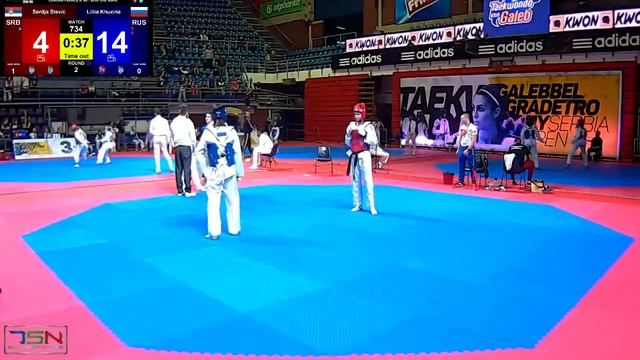 734  Liliia Khuzina, RUS Vs  Serdja Stevic, SRB 33 13
