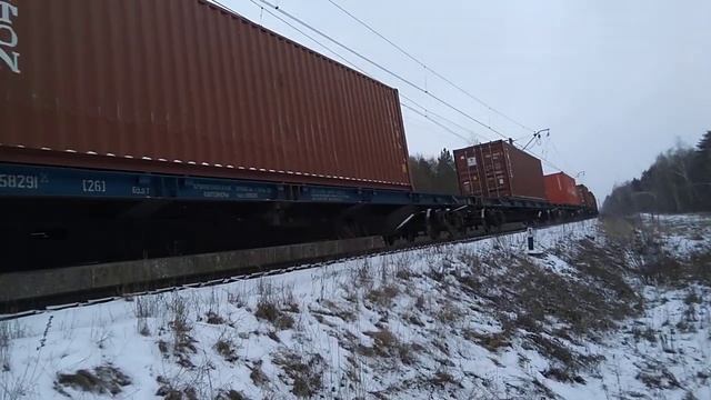 2М62-1120. Контейнерный на два "желтых". смотреть онлайн