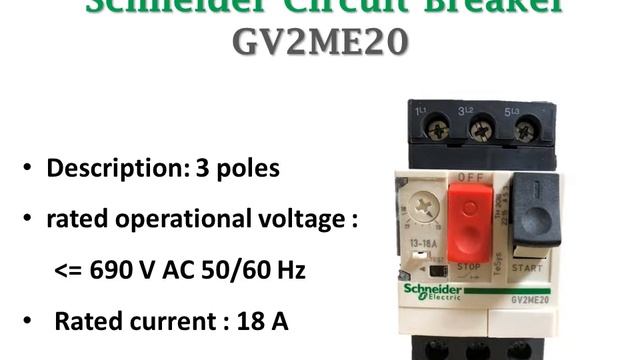 100% original made in thailand GV2ME20 3P 16~18 A Schneider TeSys Motor Circuit Breaker смотреть онлайн