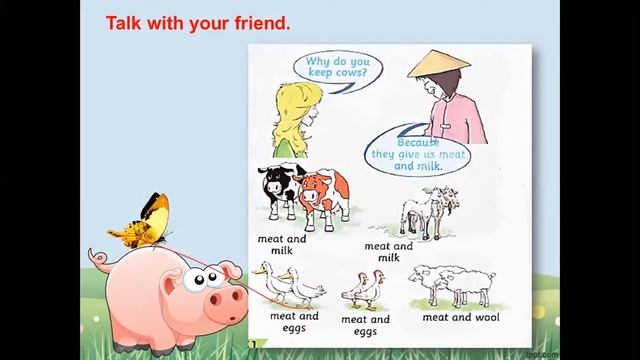 Cows are fatter than goats. Работа по учебнику Welcome-2 смотреть онлайн
