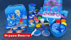 Играем в игрушки из мультиков ! Холодное Сердце ! Аксессуары Эльзы ! Видео для детей