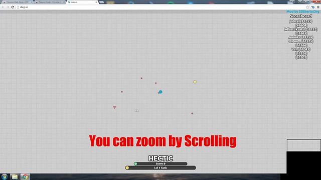 DIEP.IO HACK-First extinsion for diep.io (including zoom and stuff) смотреть онлайн