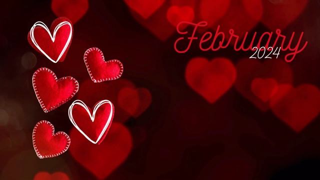 February 2024 Calendar Desktop Wallpaper - 4K смотреть онлайн
