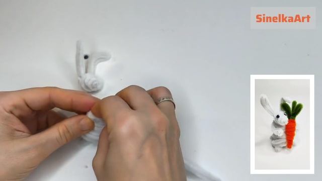 Поделка заяц с морковкой из синельной проволоки своими руками смотреть онлайн