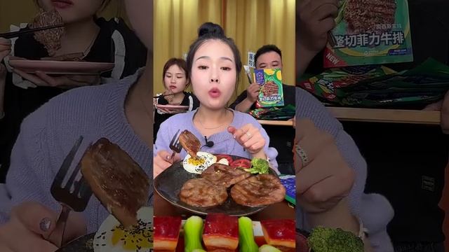 ASMR Mukbang Chinese Food 먹방 ASMR 중국먹방,양갈비,양대창,양뇌,삼겹살,고기, MUKBANG EATING SHOW, eat fatty meat EP71 смотреть онлайн