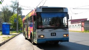 Троллейбус Ярославля Тролза-5275.07 «Оптима» борт. №16 маршрут 5 на остановке "улица Ухтомского"