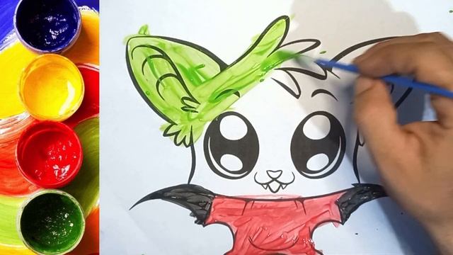 Bolalar uchun yarasa rasm chizish | Сурет салу жарғанат | How to draw bat | Drawing for kids смотреть онлайн