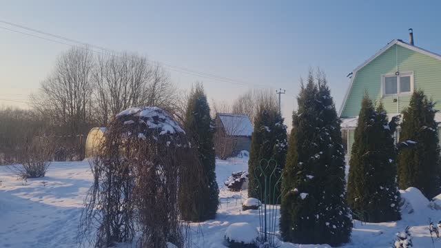 ДАЧА🏡 ФЕВРАЛЬ❄️ СОЛНЕЧНАЯ ТИХАЯ ПОГОДА🌞ПРИЯТНАЯ ПРОГУЛКА ПО ЗИМНЕМУ САДУ! смотреть онлайн