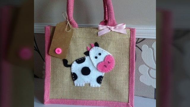 Stylish and beautiful jute craft bag decoration ideas смотреть онлайн
