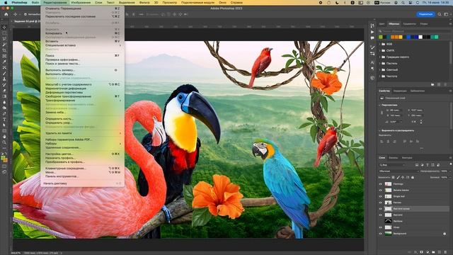 02-05-Перемещение и трансформирование нового слоя смотреть онлайн