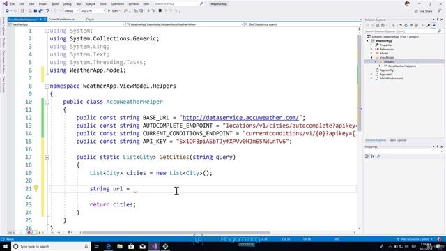 7. Requests To The AccuWeather API