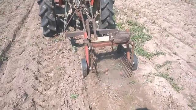Копія відео "Картофелекопалка грохотного типа Yanmar YM 1601 D часть 2" смотреть онлайн