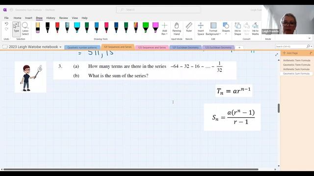 Grade 12 - Sequences and Series Foundation (geometric sum formula) смотреть онлайн