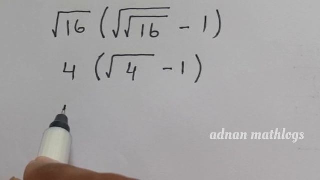 Nice Square Root Math | Square root math simplification | Adnan urdulogs смотреть онлайн