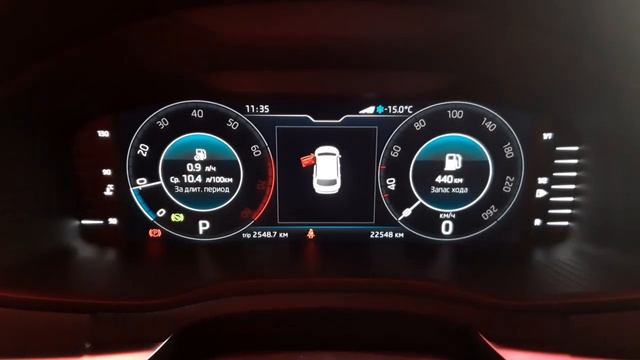 Замер времени прогрева двигателя 1.4 TSI (Часть 3, температура за бортом -15)