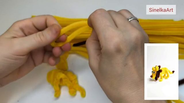 Лев детская поделка из синельной проволоки мастер класс смотреть онлайн